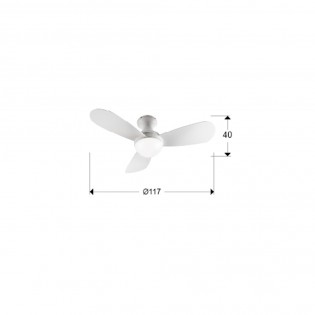 LED-Deckenventilator Vito CCT (24W)