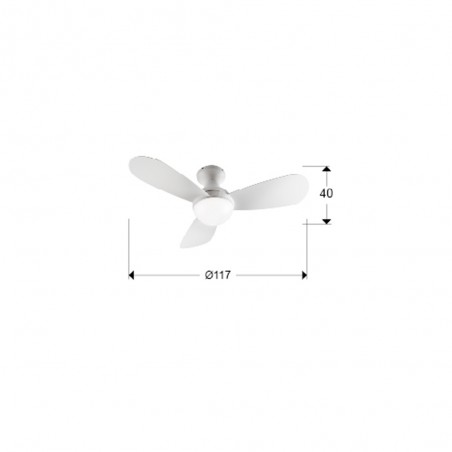 LED Ceiling Fan Vito CCT (24W)