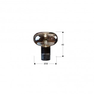 Table Lamp Fungi Black