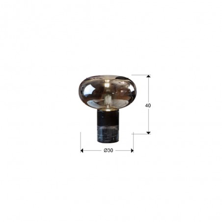 Fungi Tischlampe Schwarz