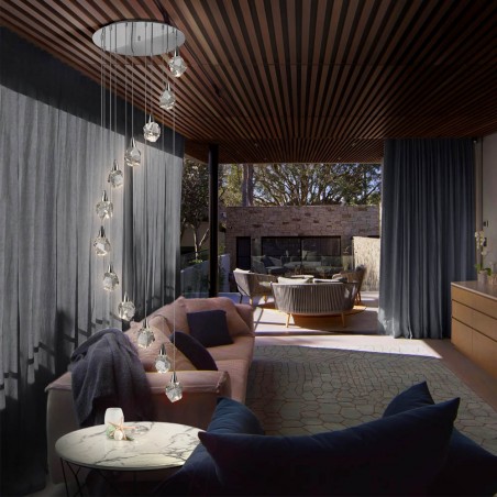 Cluster LED Pendant Lamp Aquaria (12x4W)