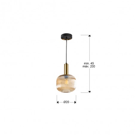 LED-Deckenleuchte Norma Amber (8W)