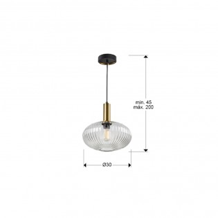 LED-Deckenleuchte Norma Transparent (8W)