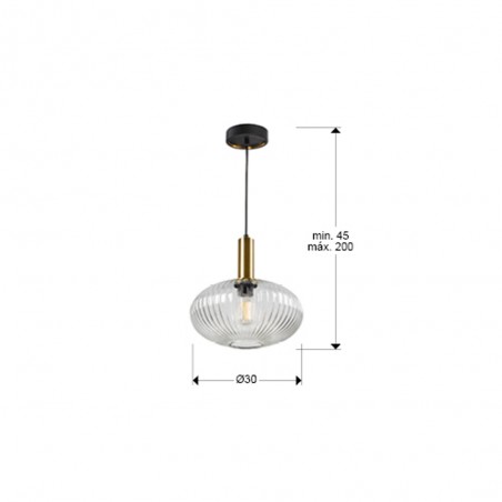 LED-Deckenleuchte Norma Transparent (8W)