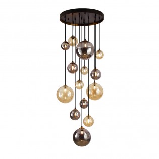 Cluster Pendant Lamp Dark (14 lights)