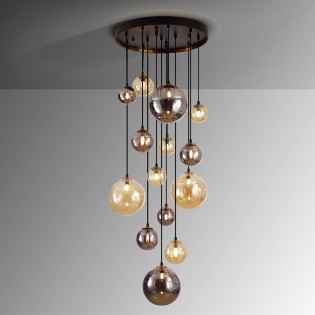 LED-Pendelleuchte Dunkel (14x3,5W)