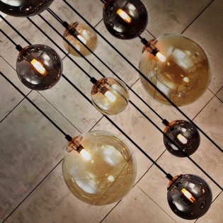 LED-Pendelleuchte Dunkel (14x3,5W)