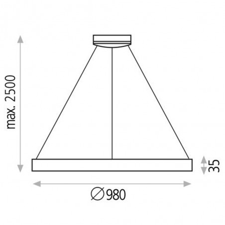 Ceiling lamp Led Grace (100W)