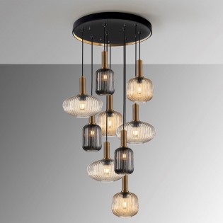 Norma LED-Pendelleuchte (9x8W)