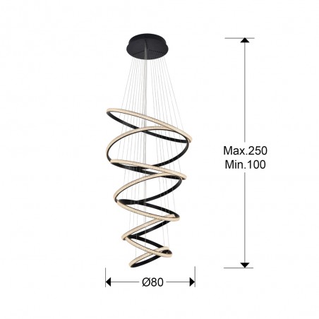 LED Pendant Lamp Ring Dimmable (162W)