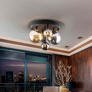Dunkle LED-Deckenleuchte (5x3,5W)