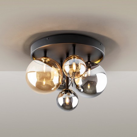 Dunkle LED-Deckenleuchte (5x3,5W)