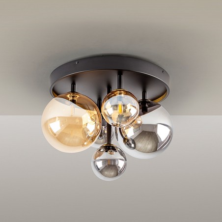 Dunkle LED-Deckenleuchte (5x3,5W)