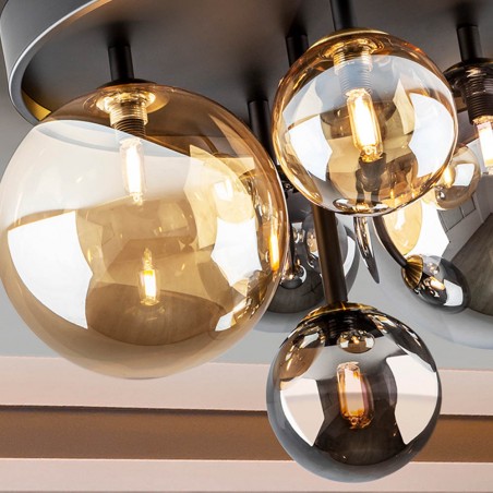 Dunkle LED-Deckenleuchte (5x3,5W)