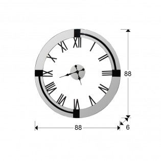 Kairos Wanduhr (88 cm.)