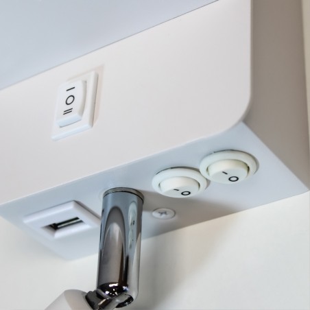 LED-Wandleuchte mit kabellosem Rob-Ladegerät (5+3W)