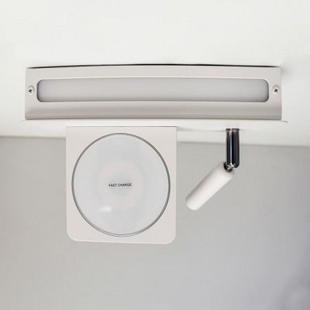 LED-Wandleuchte mit kabellosem Ladegerät Rob III (5+3W)
