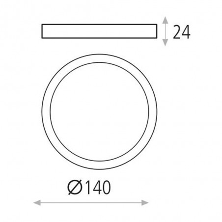 Flush Light Led Kore (12W)