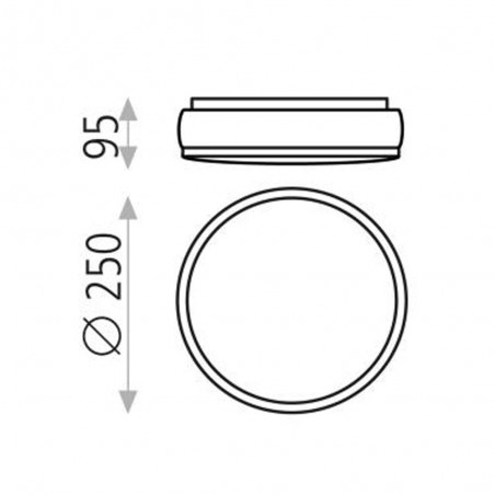 Flush Light Led Lina (15W)