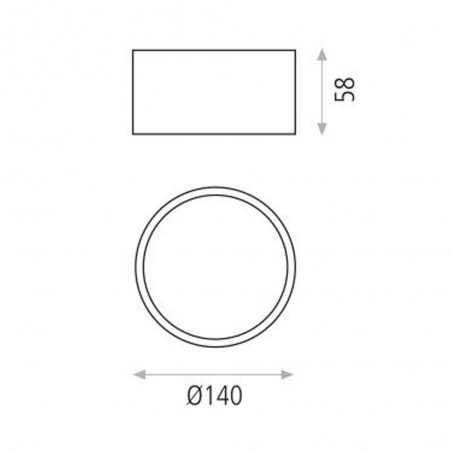 Flush Light Led Linus (18W)