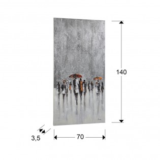 Acrylmalerei Regen