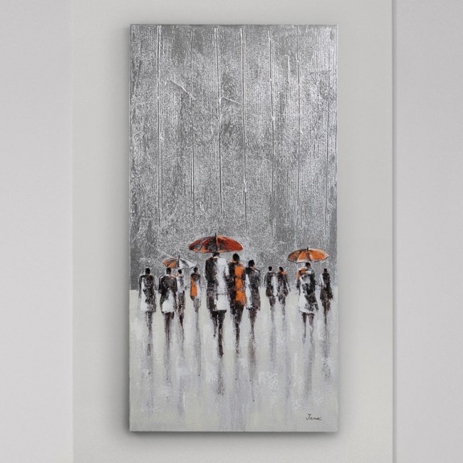Acrylmalerei Regen