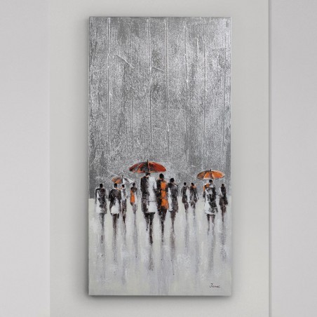 Acrylmalerei Regen