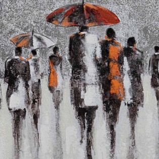 Acrylmalerei Regen