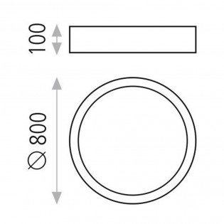 Deckenleuchte Led Isia (88W)