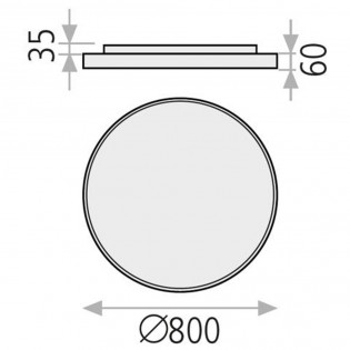 Flush Light Led Lisboa II (80W)