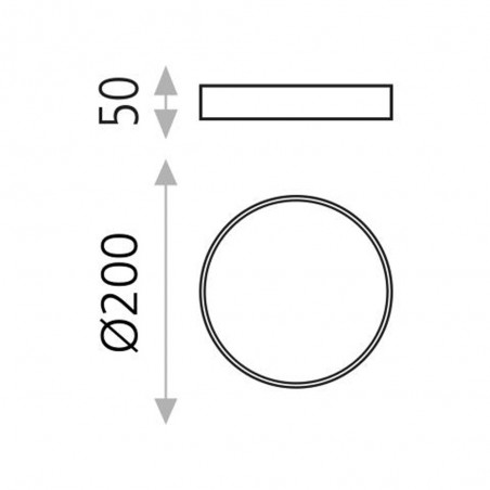 Flush Light Led London II (12W)