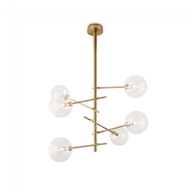 Onet Deckenleuchte Messing (6 Leuchten)