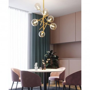 Onet Deckenleuchte Messing (6 Leuchten)