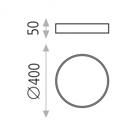 Flush Light Led London II (22W)