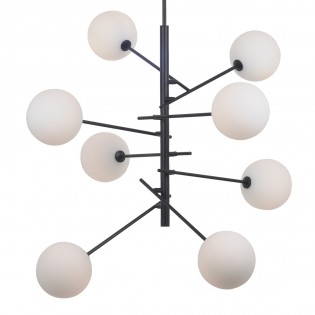 Onet Deckenleuchte Schwarz (8 Leuchten)