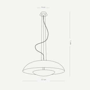 LED Ceiling Lamp Vontre Silver (36W)