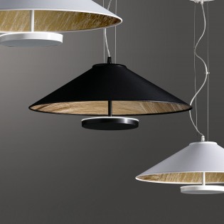 LED Pendant Lamp Rila Black/Gold (32W)