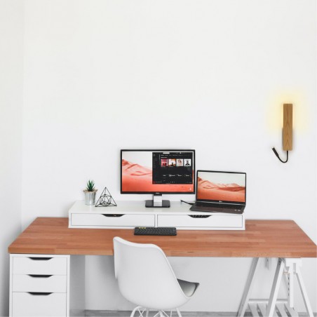 Wall Lamp with LED reader and USB Renoir (5W+3W)