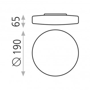 Flush Light Led Moon (12W)