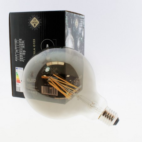 Bombilla LED E27 G125 Fumé Dimmable (12W)