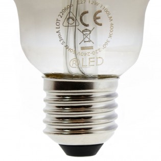 Bombilla LED E27 G125 Fumé Dimmable (12W)