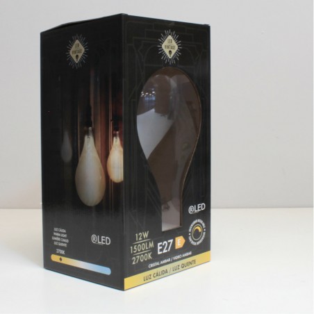 LED Bulb E27 P160 Amber Dimmable (12W)