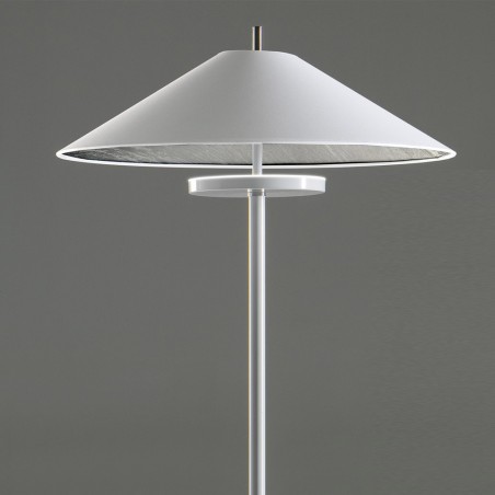 Lámpara de pie Rila Blanco/Plata
