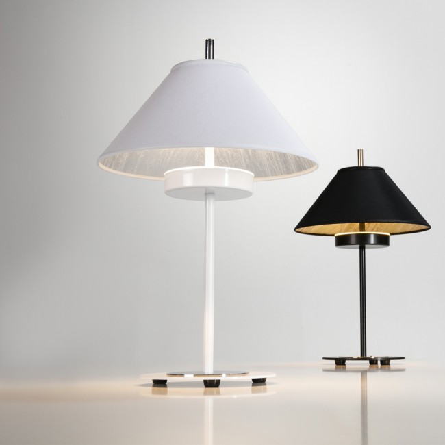 Lámpara de pie LED Rila Blanco/Plata (15W)