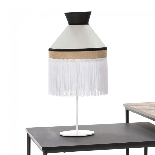 Balat Tischlampe Weiß