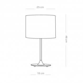 Table Lamp Seide Silver