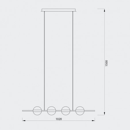 Ceiling track light LED Cuba (32W)
