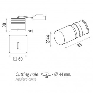 Prado Wandeinbauleuchte Led Prado (3W)