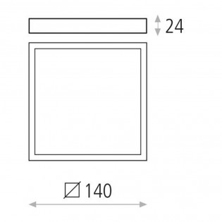Roku LED-Deckenleuchte (12W)