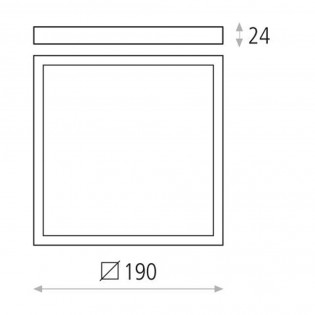 Roku LED-Deckenleuchte (18W)